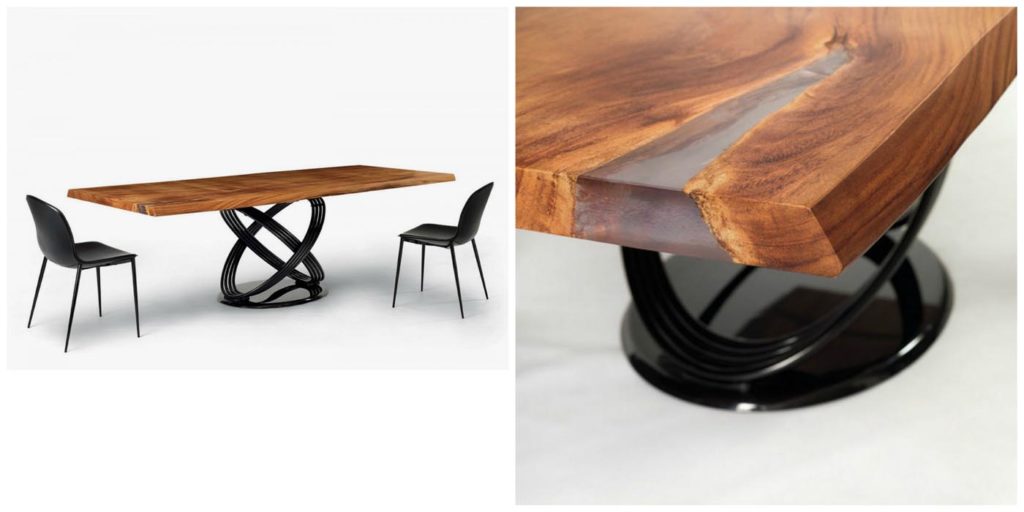 Fusion Table en bois massif Bontempi Casa