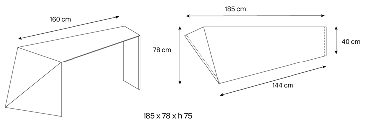 Bureau-Penrose-Tonelli-Design-dimensions-fiche-technique