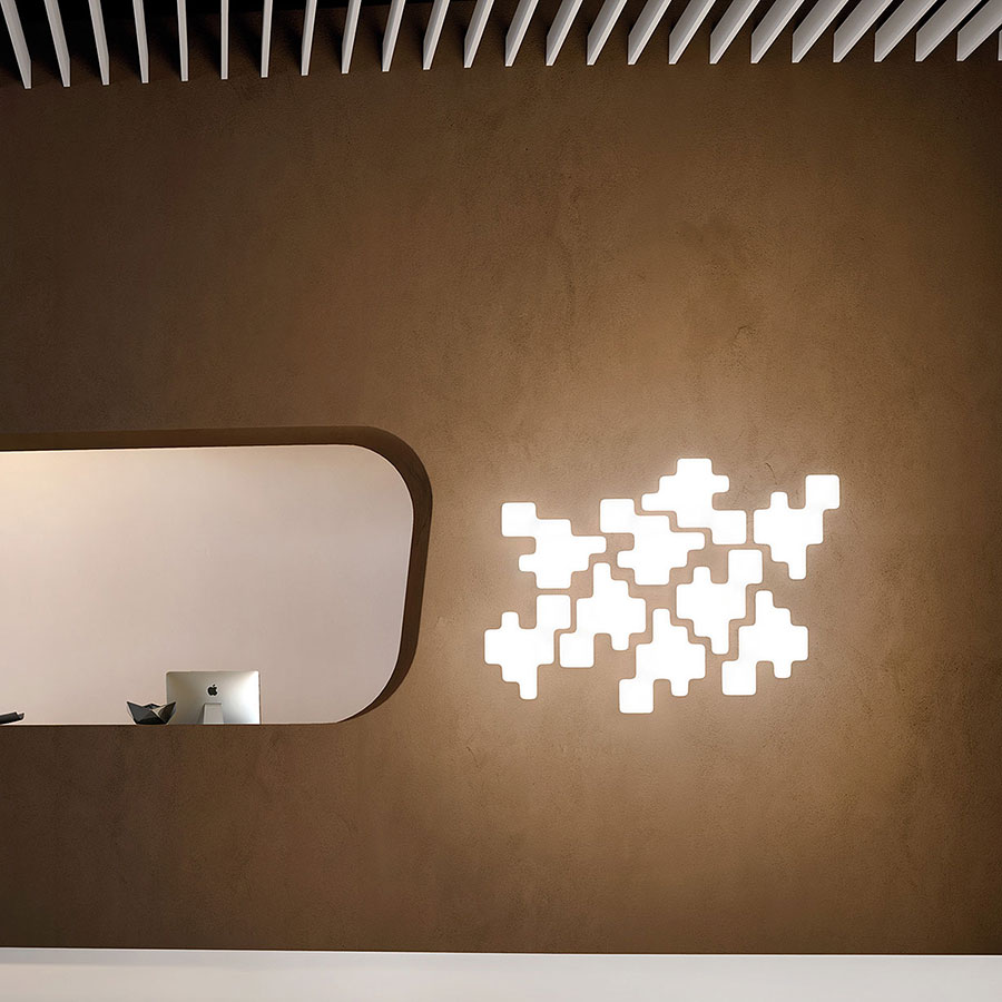 Kundalini Pixel lampada a parete Arredare Moderno