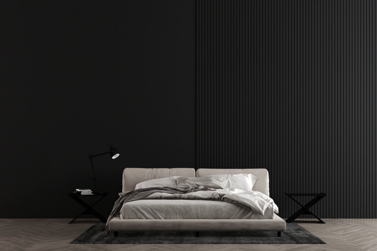 Furnishing with black and white