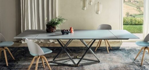 Photos extendable table: how to choose the right one - delta bontempi casa rectangular extendable table