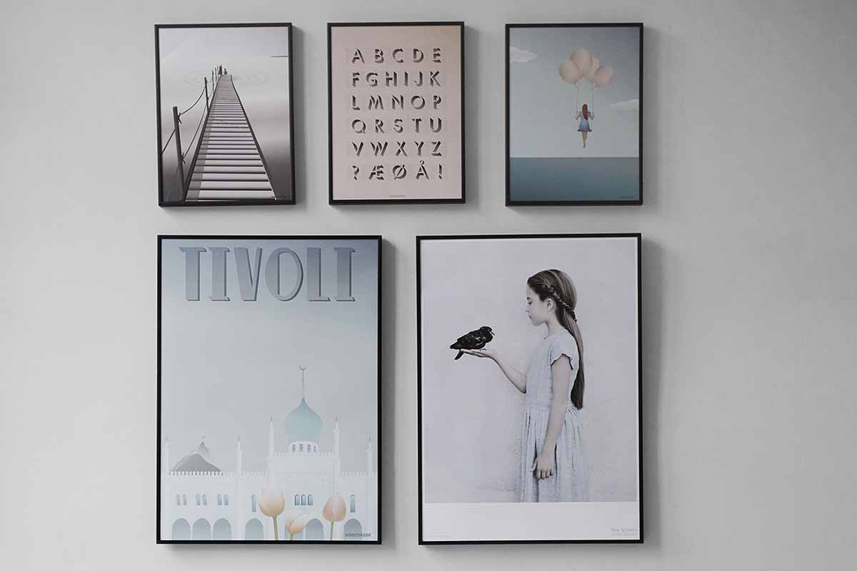 idee per decorare le pareti di casa con poster