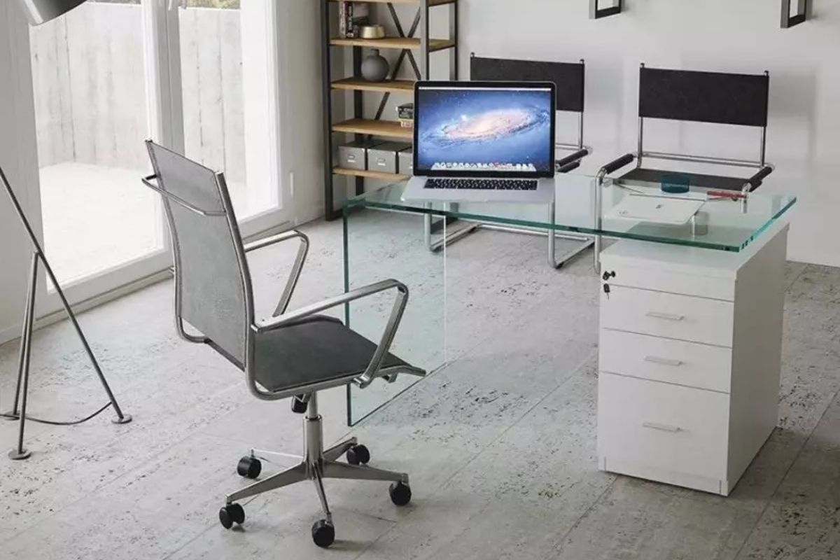 Studio moderne - bureau b desk avec tiroirs Itamoby