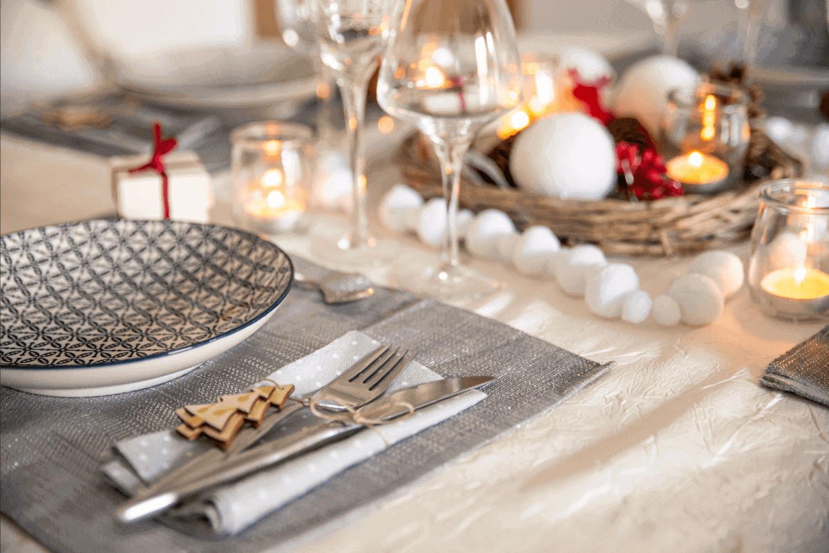 Mettre la table à Noël