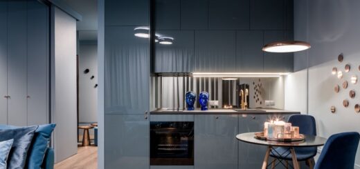 Cucina blu - open space