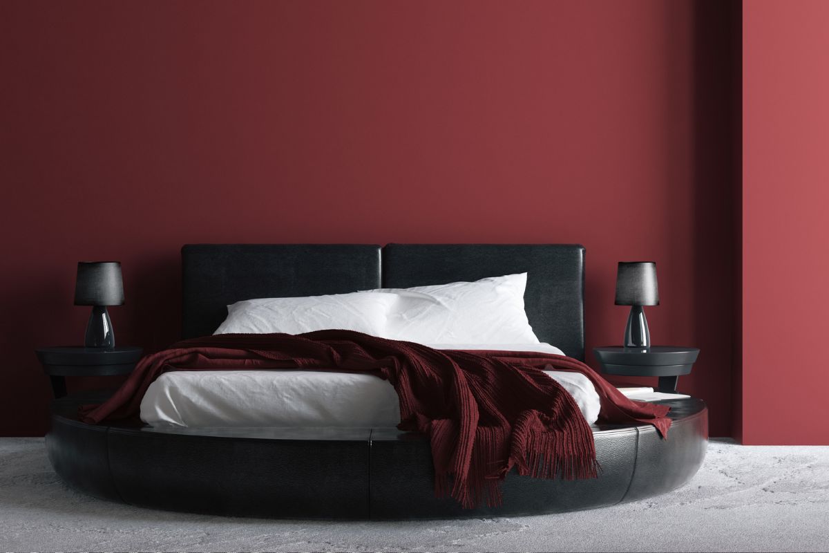 Garnet colour in the home: decorating ideas