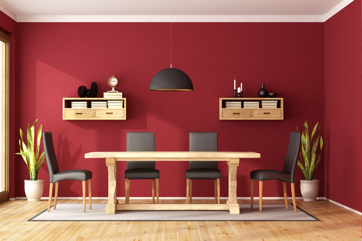 Die Farbe Granat in der Wohnung: Dekorationsideen