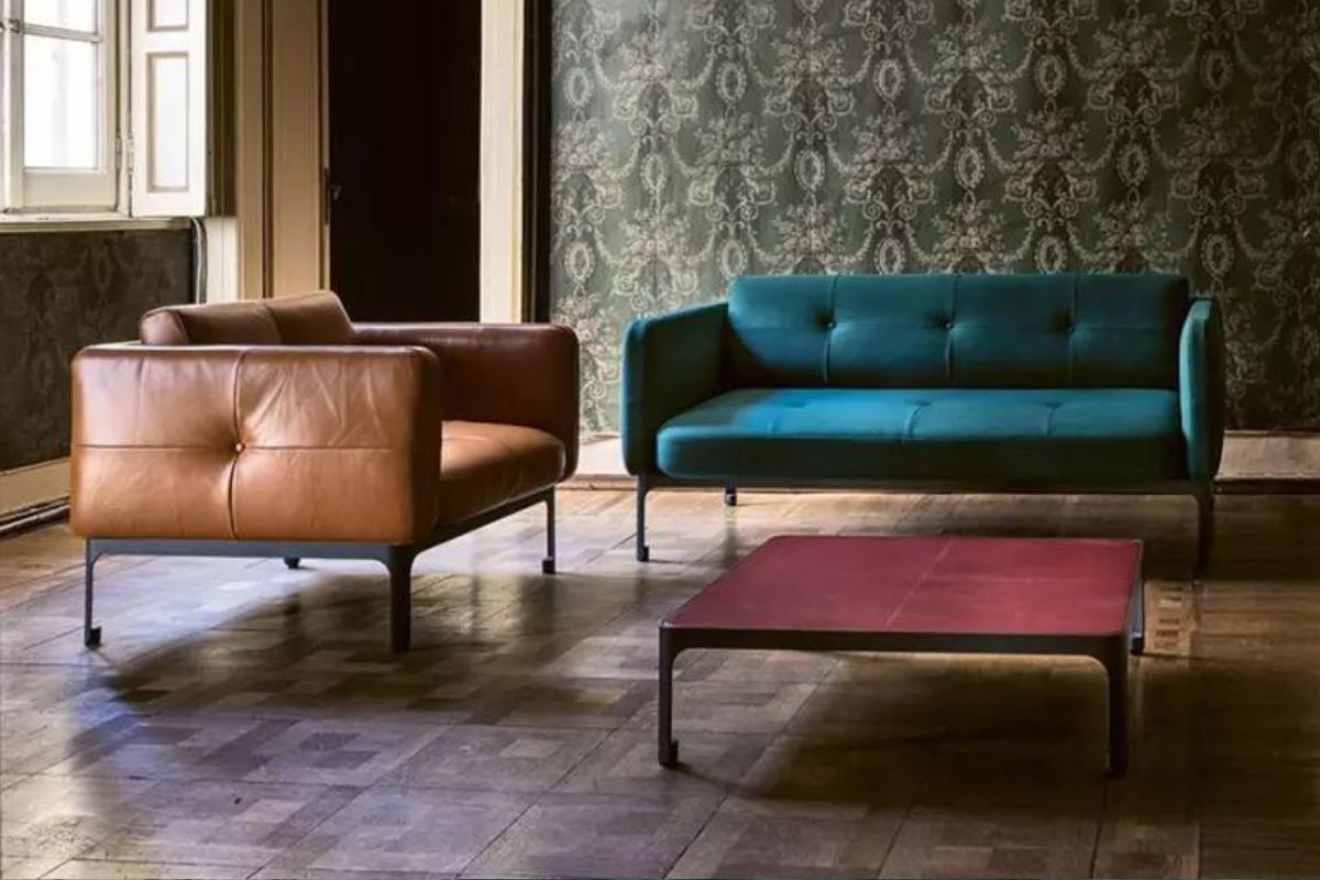 Divano Modernista Moroso 2 e 3 posti lineare