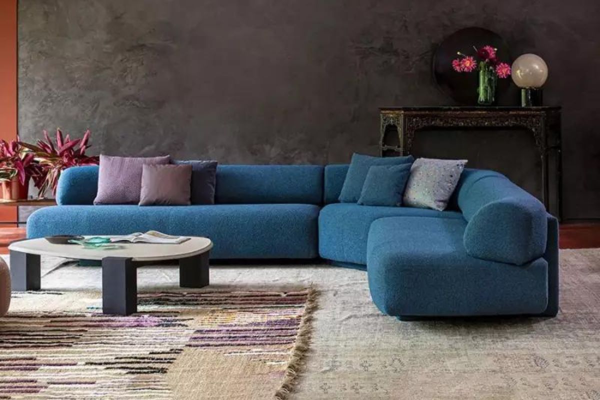 Sofá esquinero Gogan Moroso con chaise longue