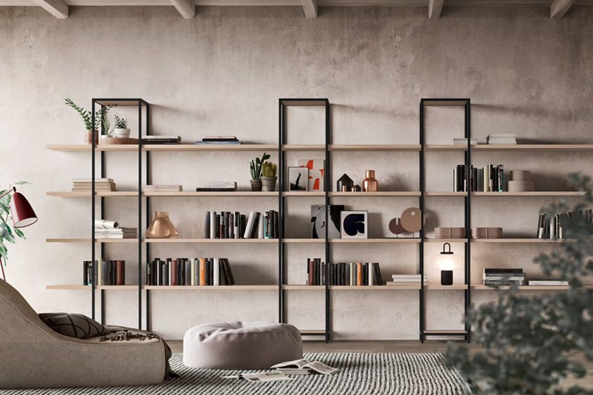 Plasterboard bookcase: tips, ideas and design examples