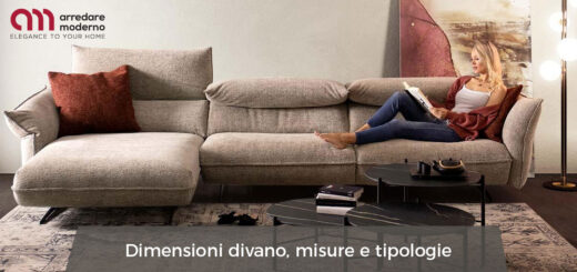 Dimensioni divano, misure e tipologie