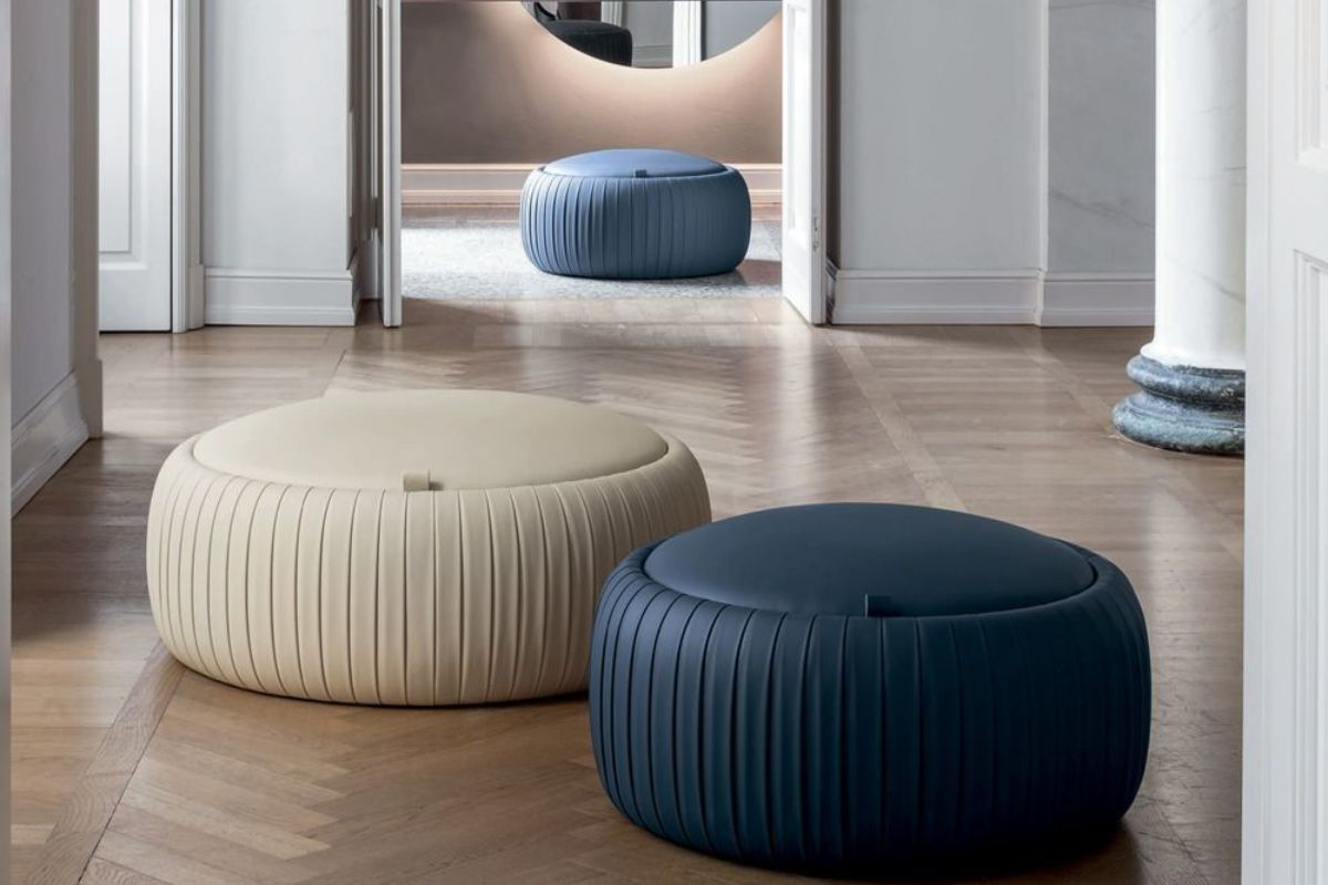 All shapes and sizes of the design pouf