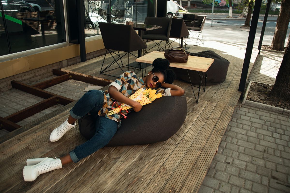 beanbag ottoman