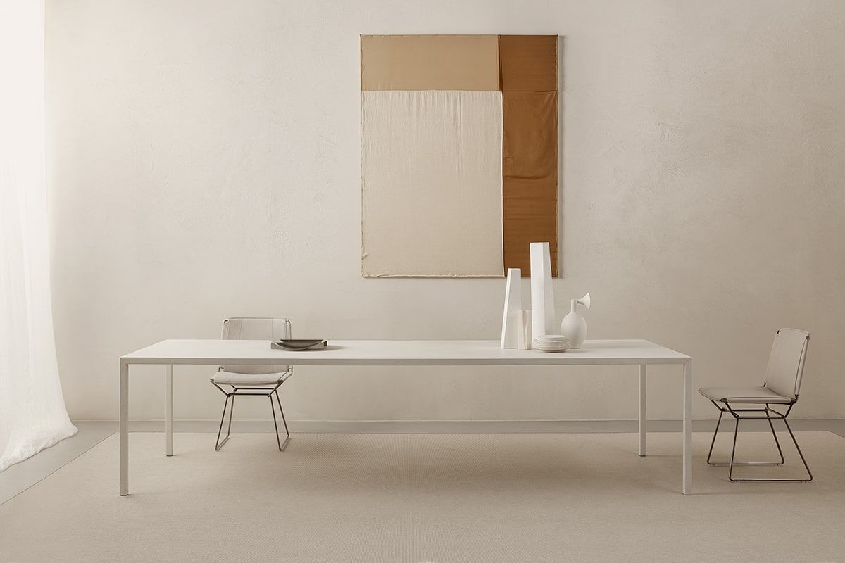 Tense Material Pietra MDF Italia Table - Arredare Moderno