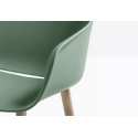 Babila XL Sessel mit Holzbeinen