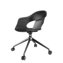 Lady B Scab Design Stuhl mit Rollen und Sitzschale aus Technopolymer
