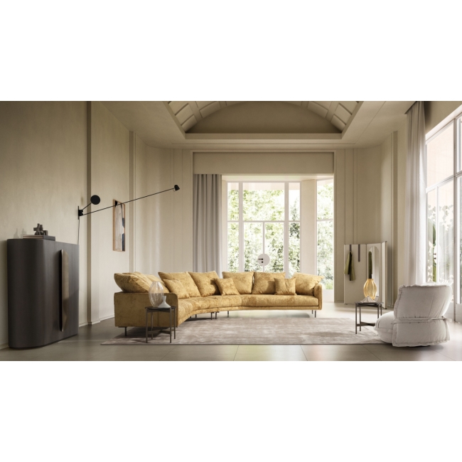 Avenue Soft Ditre Italia 2 und 3 lineare Sitze Sofa