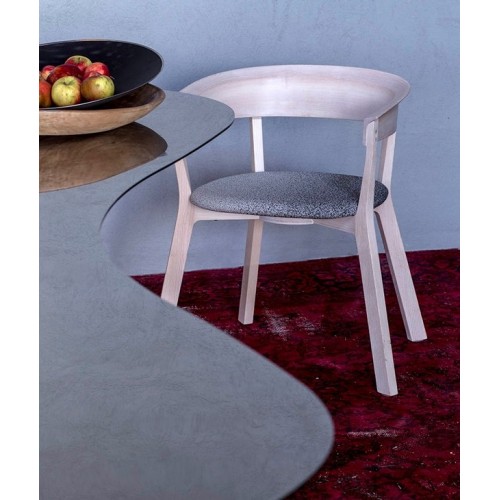 Wood Bikini Moroso Stuhl gepolstert