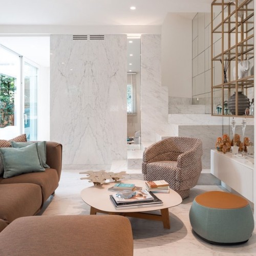 Phoenix Moroso Couchtisch mit Holzbasis