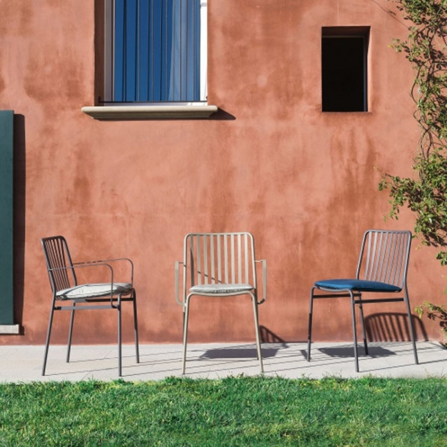 Street Stuhl Ingenia Casa Bontempi für Außenbereich mit Armlehnen