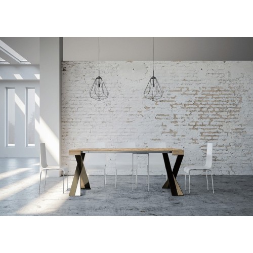 Diago Itamoby Konsolentisch anthrazitfarbener Rahmen