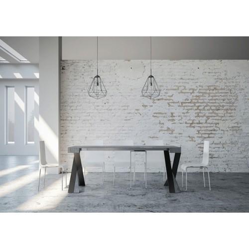 Diago Itamoby Konsolentisch anthrazitfarbener Rahmen