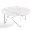 Shape Pezzani Couchtisch rund aus Glas, Marmor oder Laminat