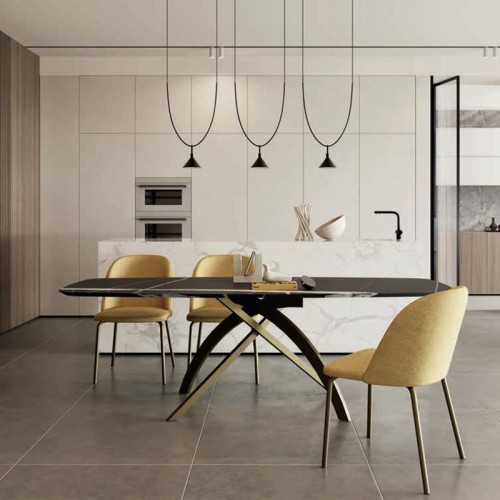 Orange Zamagna Gepolsterter Sitzstuhl