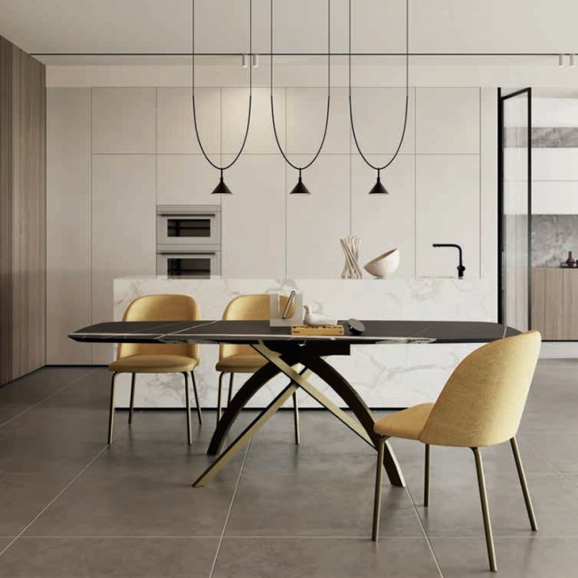 Orange Zamagna Gepolsterter Sitzstuhl