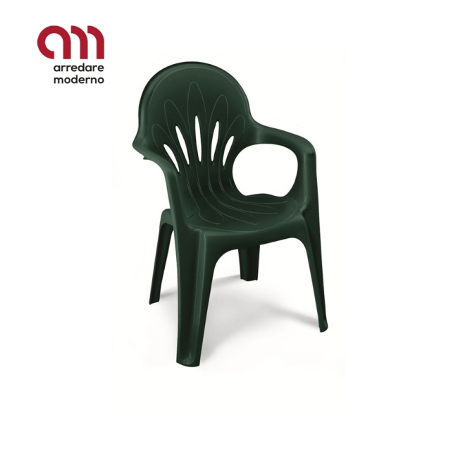Stuhl Stella di mare Scab mit Armlehnen und mittlerer Rückenlehne