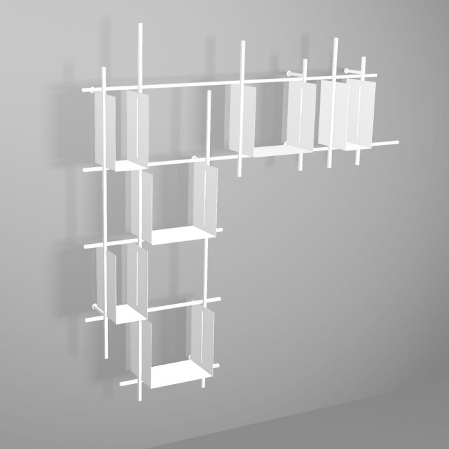 Libra Pezzani 0/72-6 Bücherregal Metallbehälter