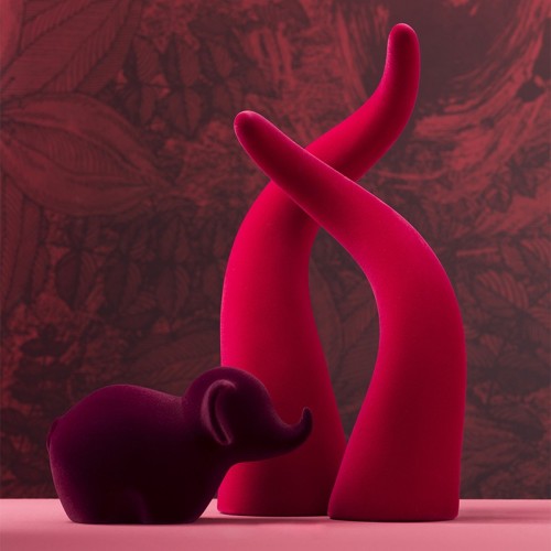 Dekorative Skulptur Corno Velvet aus Keramik Adriani e Rossi