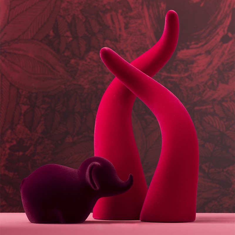 Dekorative Skulptur Corno Velvet aus Keramik Adriani e Rossi