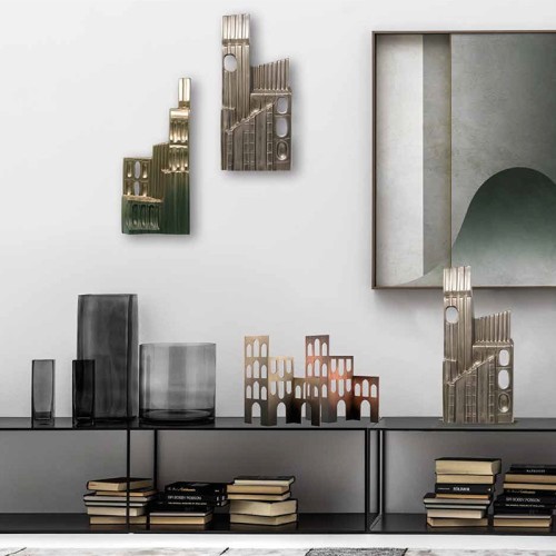 Dekorative Skulptur aus Keramik Metropolis – Adriani e Rossi