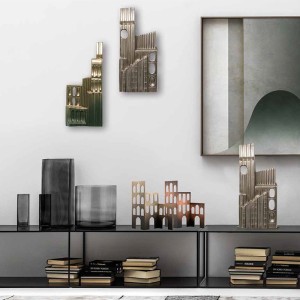 Dekorative Skulptur aus Keramik Metropolis – Adriani e Rossi