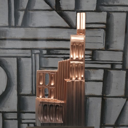 Dekorative Skulptur aus Keramik Metropolis – Adriani e Rossi