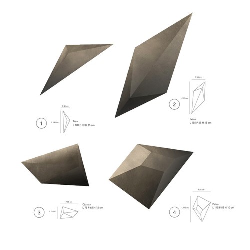 Wandskulptur aus Keramik Kronos Adriani e Rossi