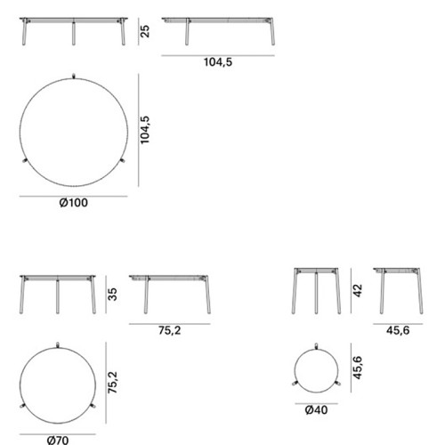 Beistelltisch Cantle Low Table MDF Italia – Design Marco Lavit
