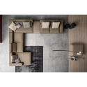 Zenit Wall Bontempi Casa eckiges Sofa mit Chaiselongue