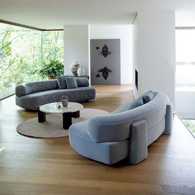 Gogan Moroso lineares Zwei- und Dreisitzer-Sofa