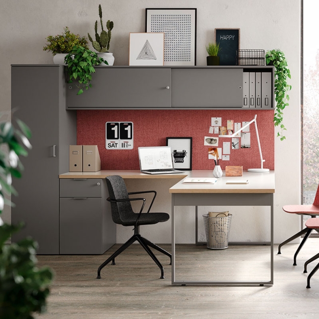Pigreco Loop Martex Schreibtisch mit Schubladen