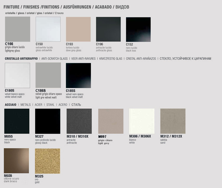 Elica Niedriger Couchtisch Bontempi Casa 07.22 Ausführungen