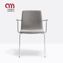 Inga Pedrali armchair with upholstered armrests