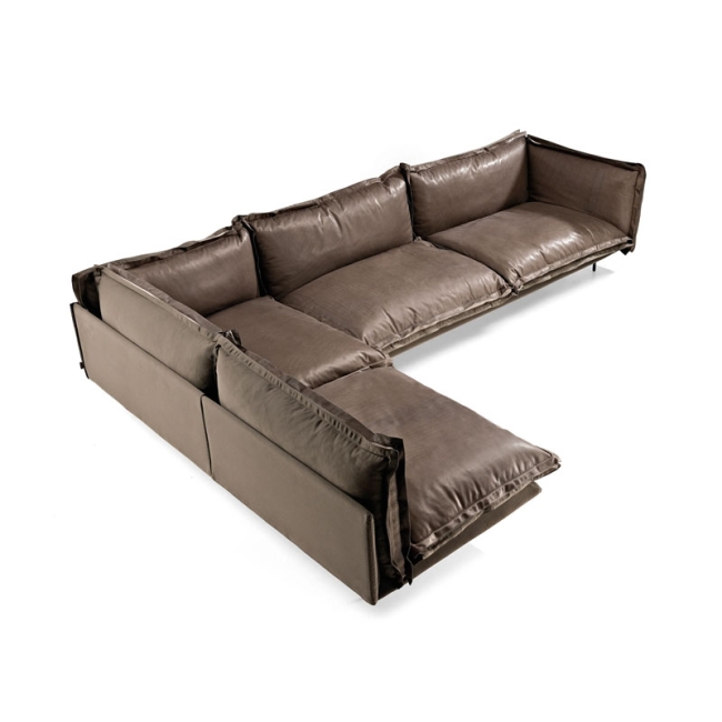 Auto-reverse Arketipo corner sofa with chaise longue