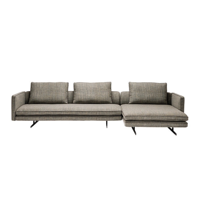 Moss Arketipo corner sofa with chaise longue