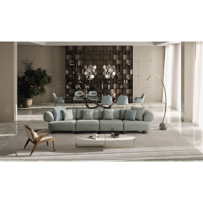 Franz Bontempi Casa 2 and 3 seater linear sofa