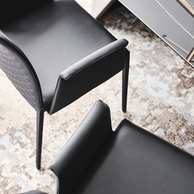 Norma Couture Chair Cattelan Italia with armrests