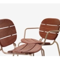 Si-Si wood Chair Scab Design with armrests