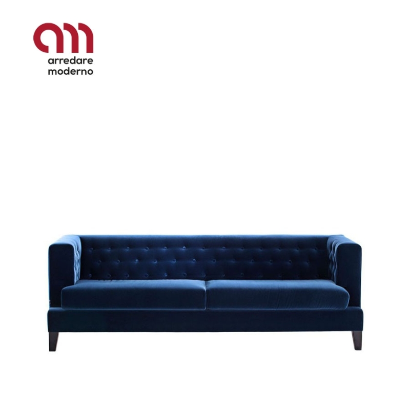 Hall Driade Sofa, Blue Leather Tuxedo Sofa Bed