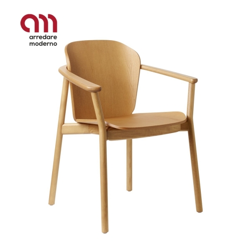Finn all wood Chair Scab Design with armrests